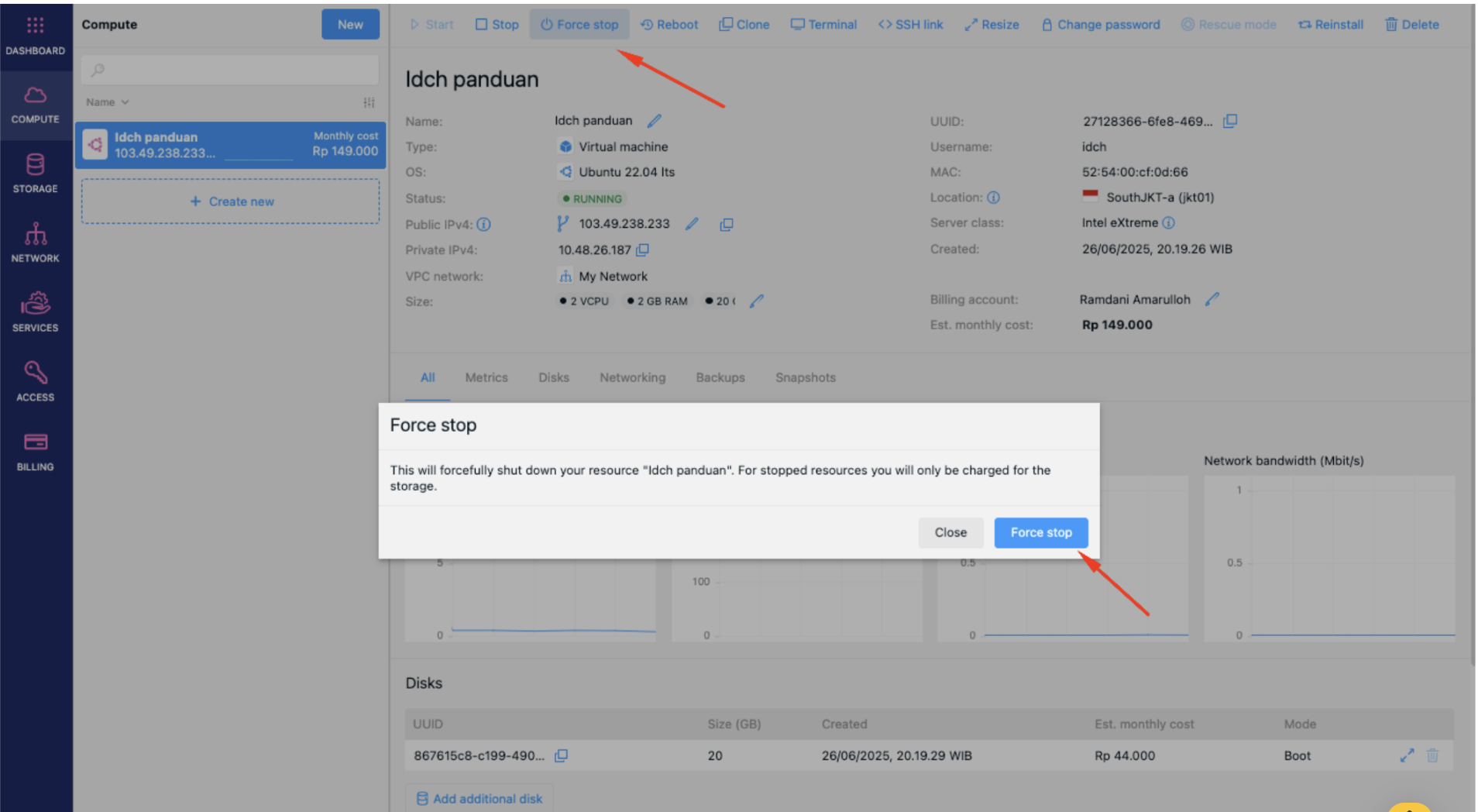 Ubah Password Cloud VPS melalui Rescue Mode 