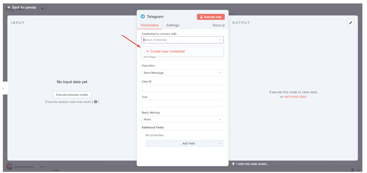 Notifikasi Telegram otomatis n8n