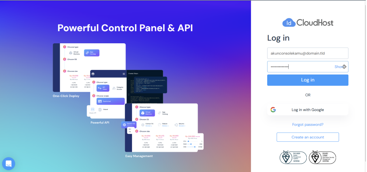 Install Easypanel Cloud VPS IDCloudHost 