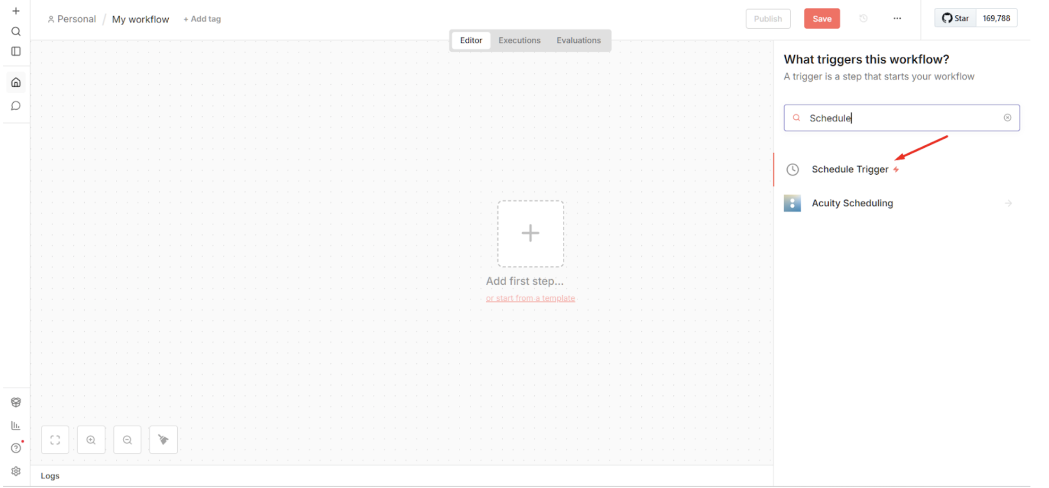 Menjadwalkan Workflow otomatis n8n