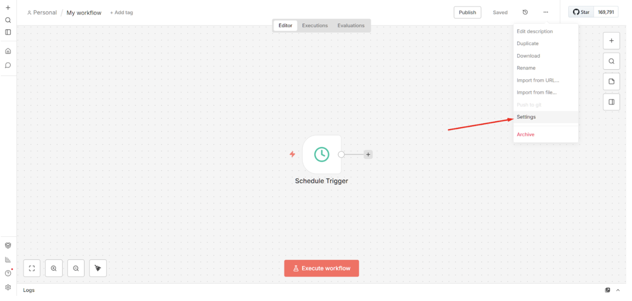 Menjadwalkan Workflow otomatis di n8n