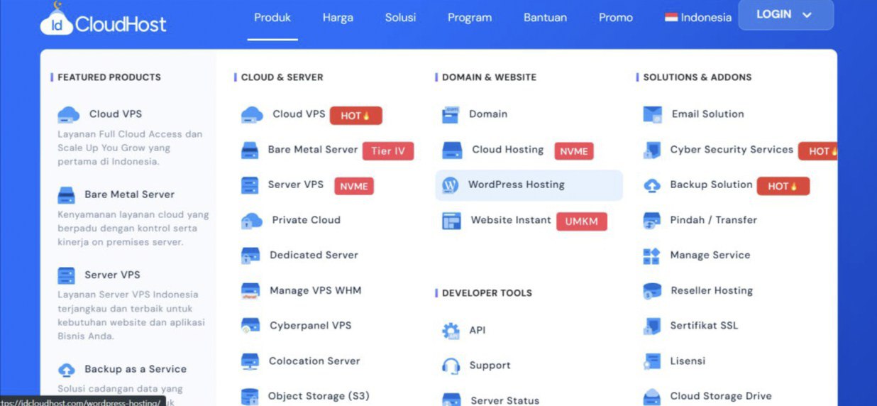 cara order wordpress hosting