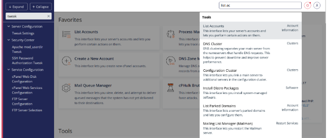 cPanel dan SSH