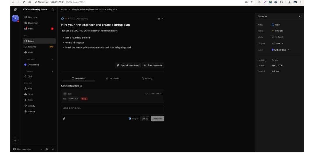cara install paperclip self hosted cloud vps