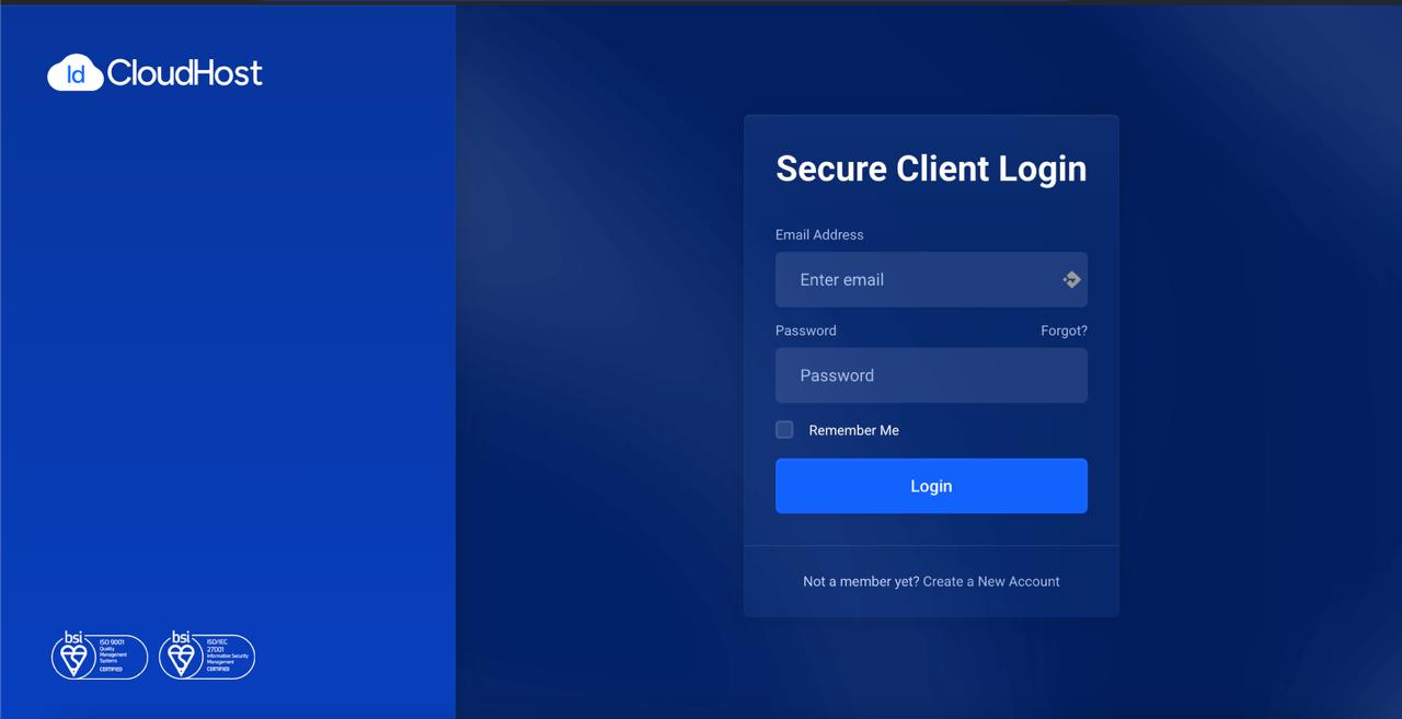 login ke client area
