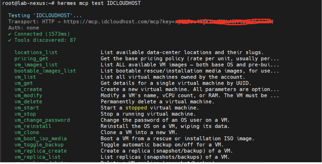 hermes idcloudhost