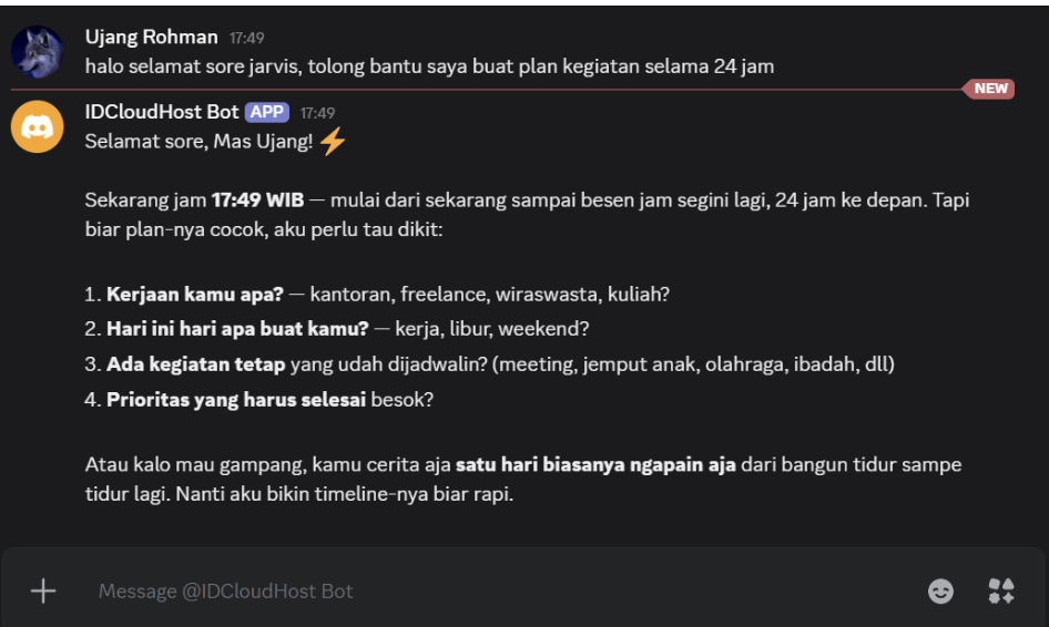 sukses integrasi discord ke openclaw