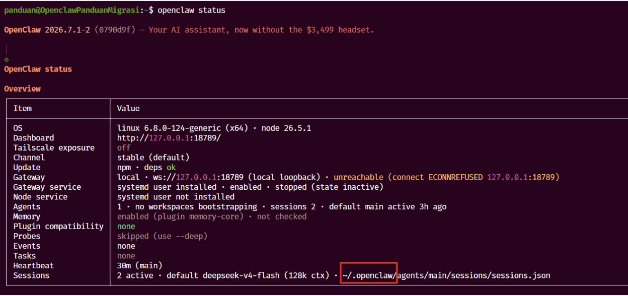 migrasi openclaw