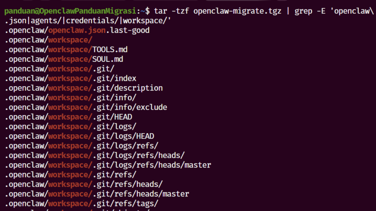 migrasi openclaw
