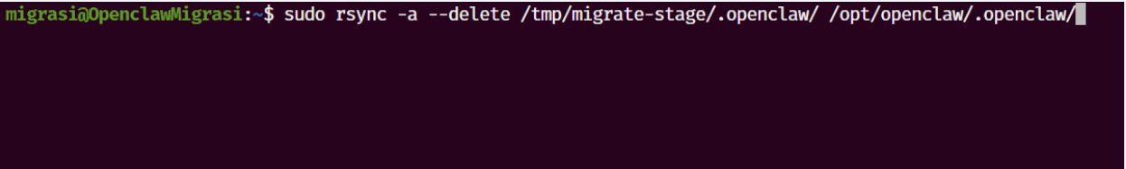 migrasi openclaw
