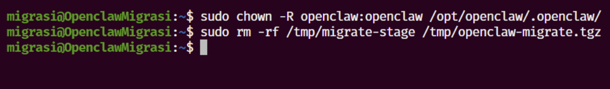 migrasi openclaw