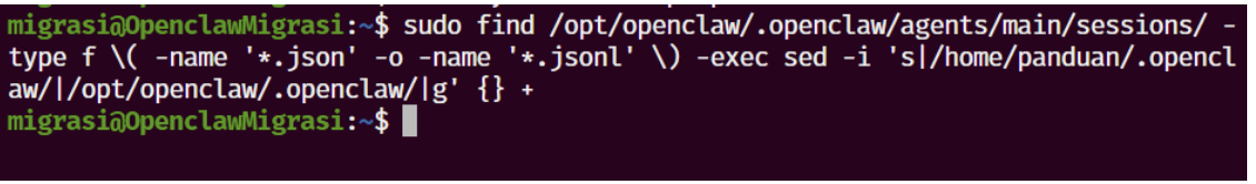 migrasi openclaw