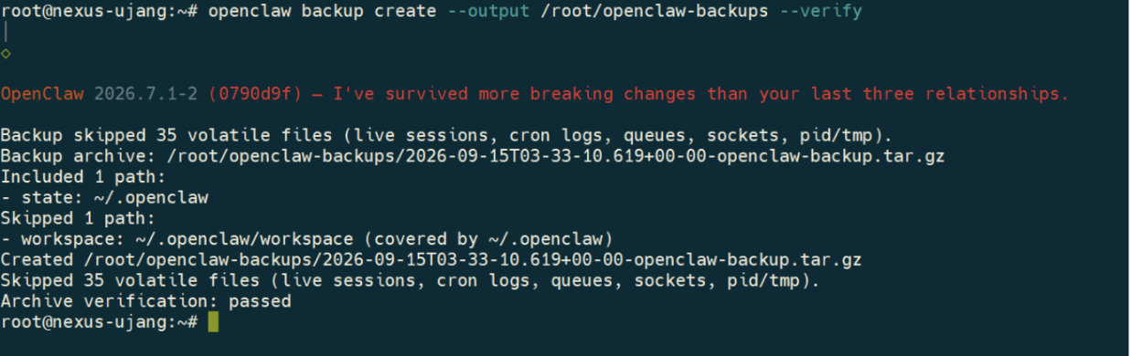 cara manual backup openclaw