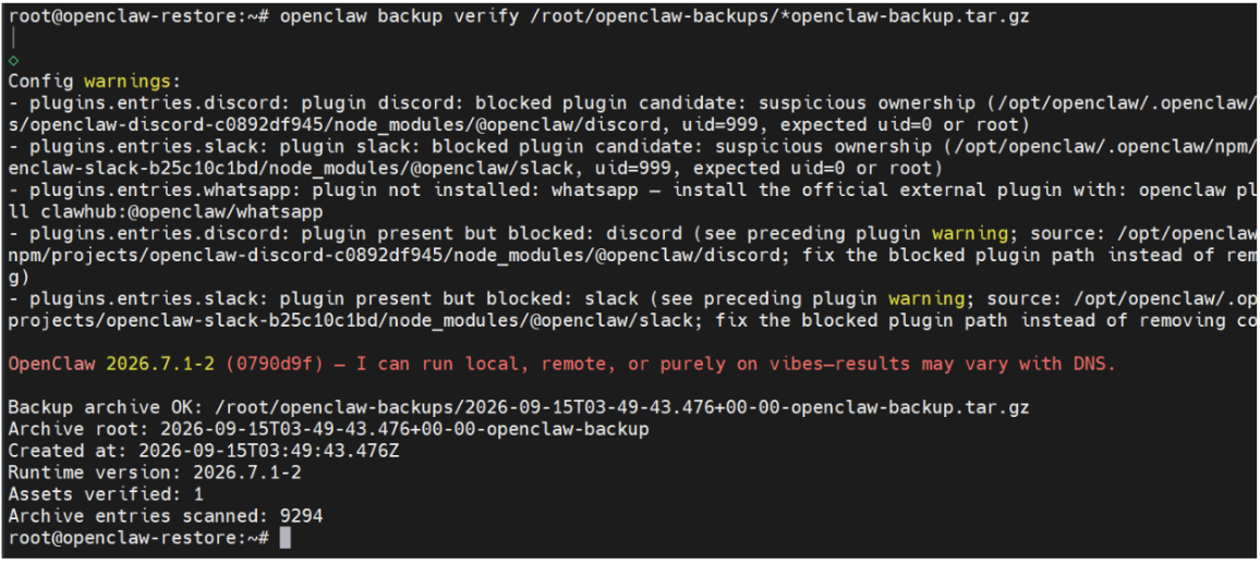 backup openclaw