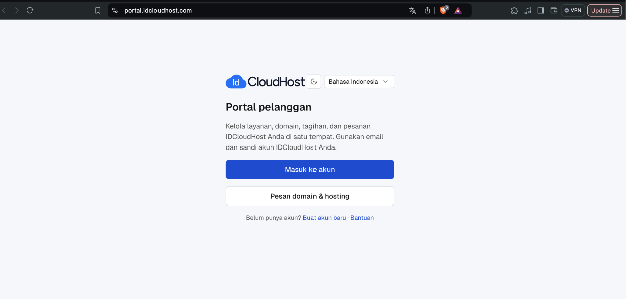 portal idcloudhost