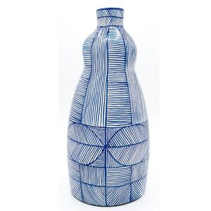Abinaya - M - Leaves Line Blue