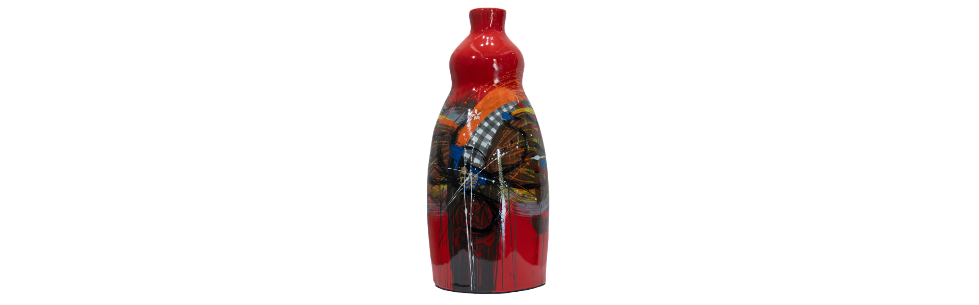 Abinaya - L - Red Abstract SR CR