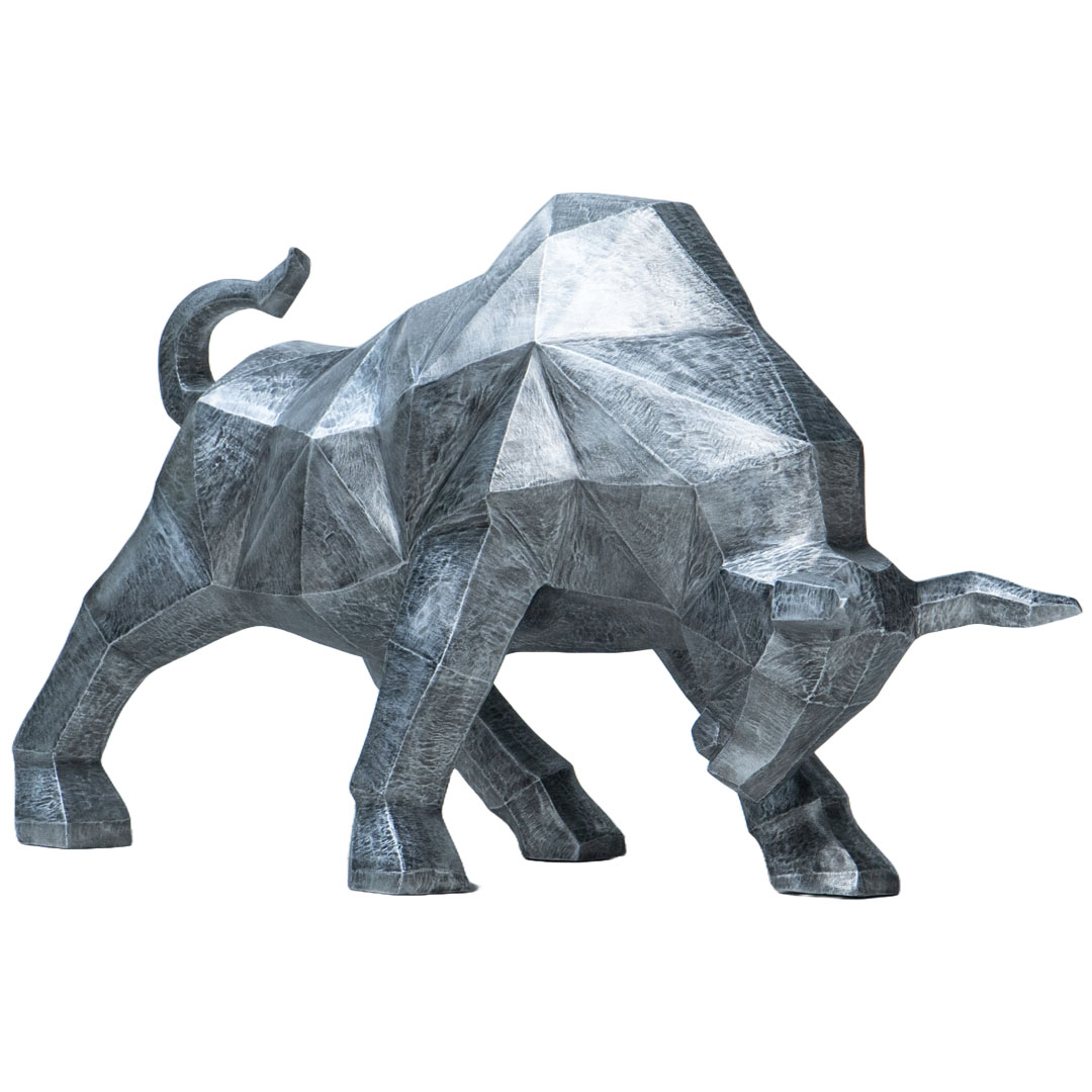 Cubism Bull - L - Black Silver TP