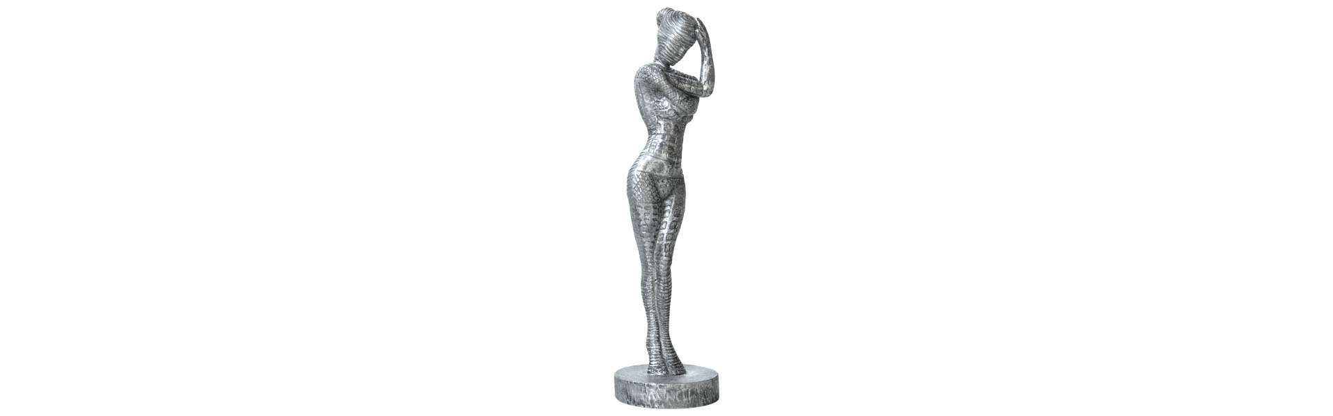 Lady in Contemplation - Mini - Black Silver TP