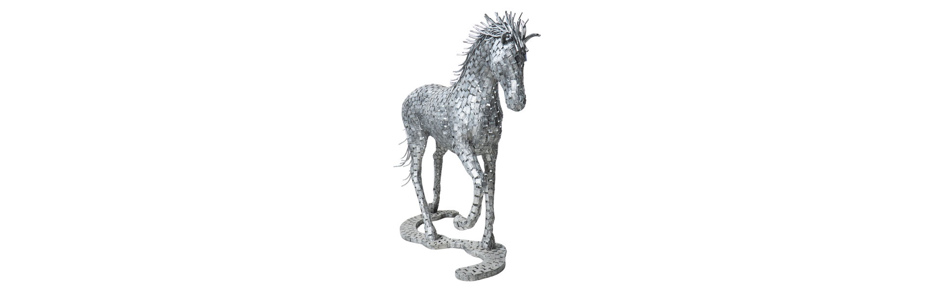 Woven Walking Horse - Black Silver TP