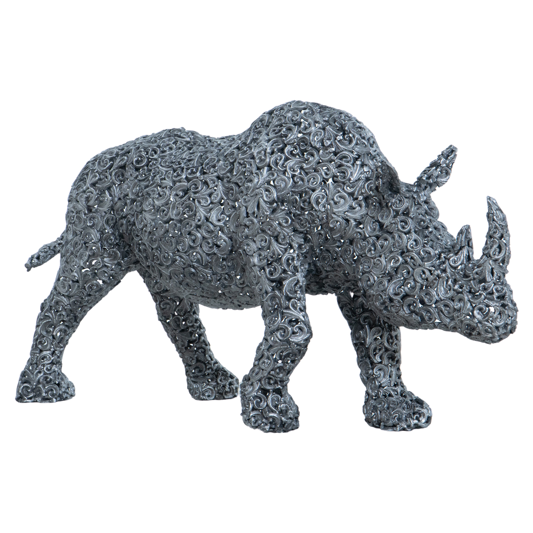 Walking Rhino - L - Black Silver TP - Coral