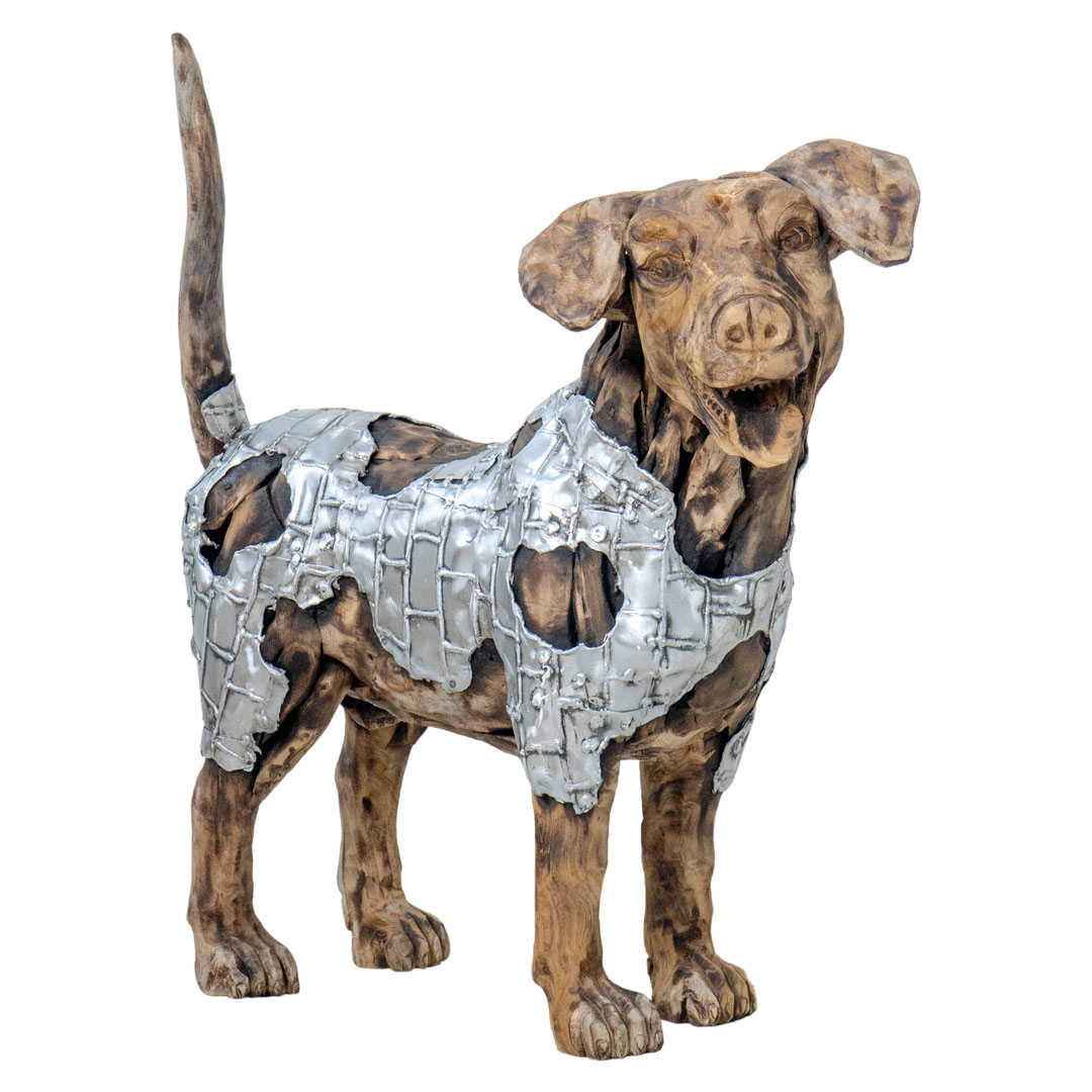 Beagle Belle - L - Natural Silver