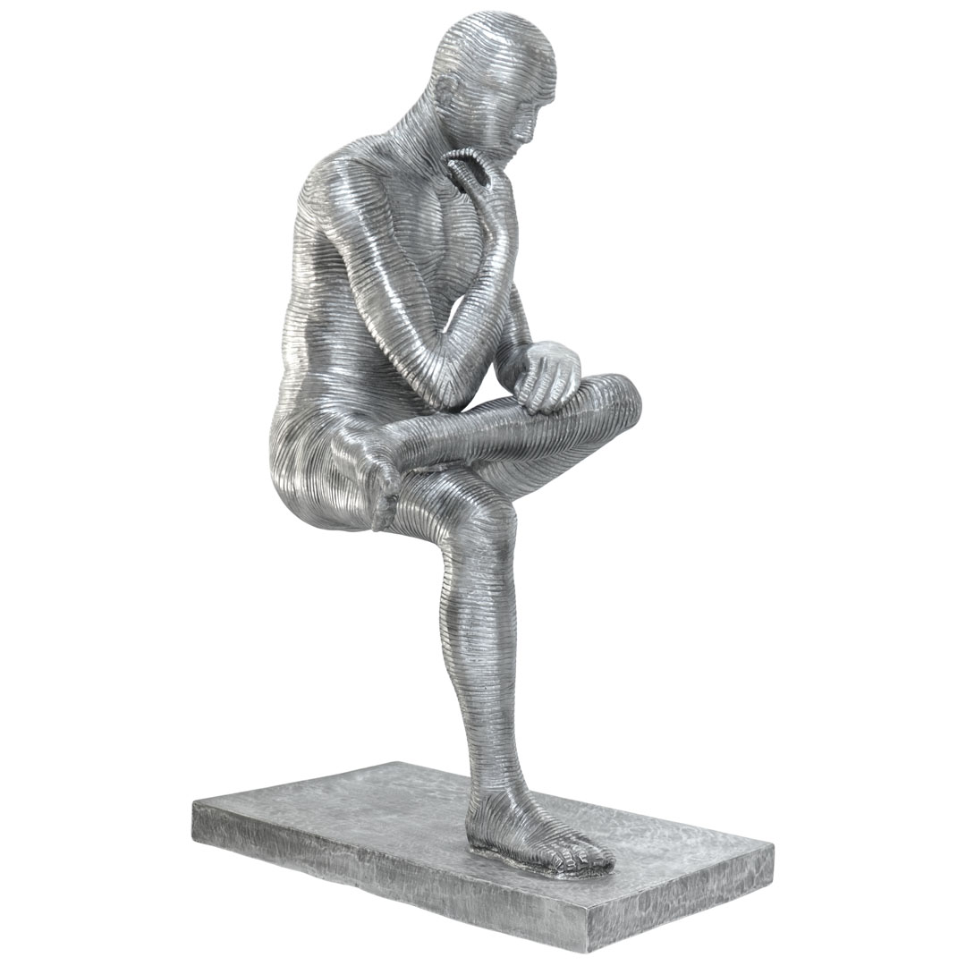 Brooding Statue - J - Black Silver TP