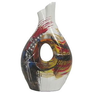 Couple Bottle - L - White Abstract SR CR
