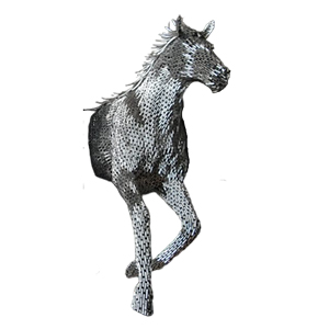 Horse Relief 9087 - J - Silver ST