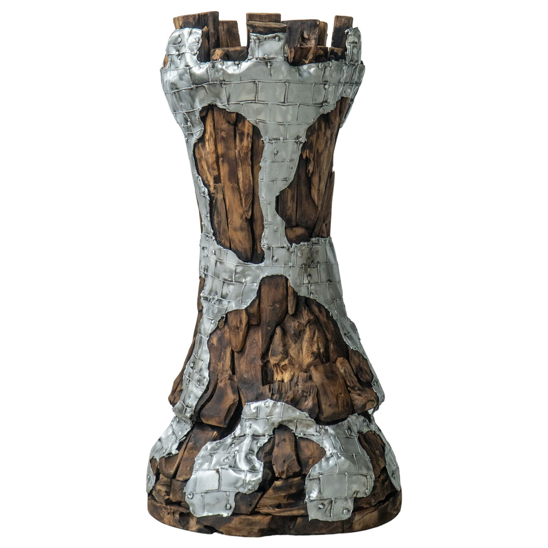 Chess Rook - XT - Natural Silver