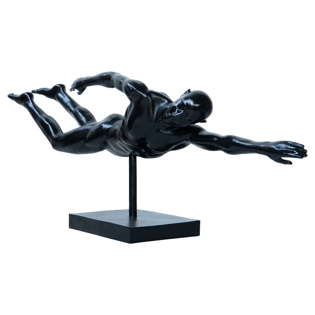 Swimming Crawl - T - Black Glossy RH