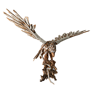 Eagle Up Wing - SJ - Natural Silver