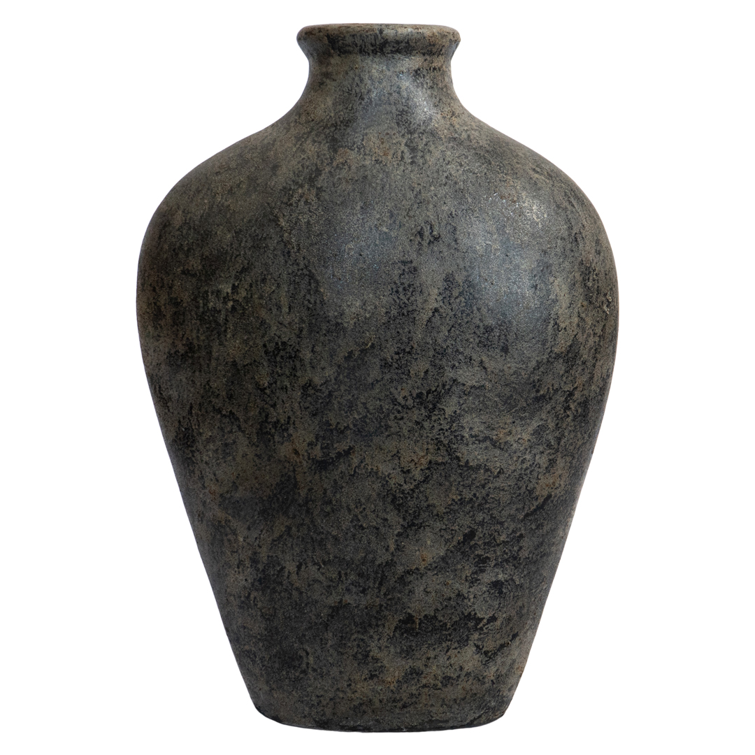 Bottle Kendi - L - Rustic Black Brown