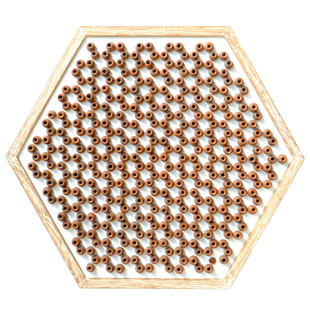 Geometric Pattern - S - White Wash Terracotta