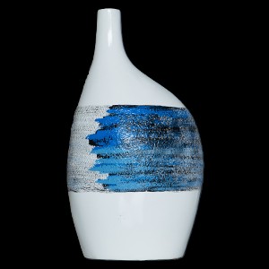 Hp Bottle - L - Art White Blue Polish