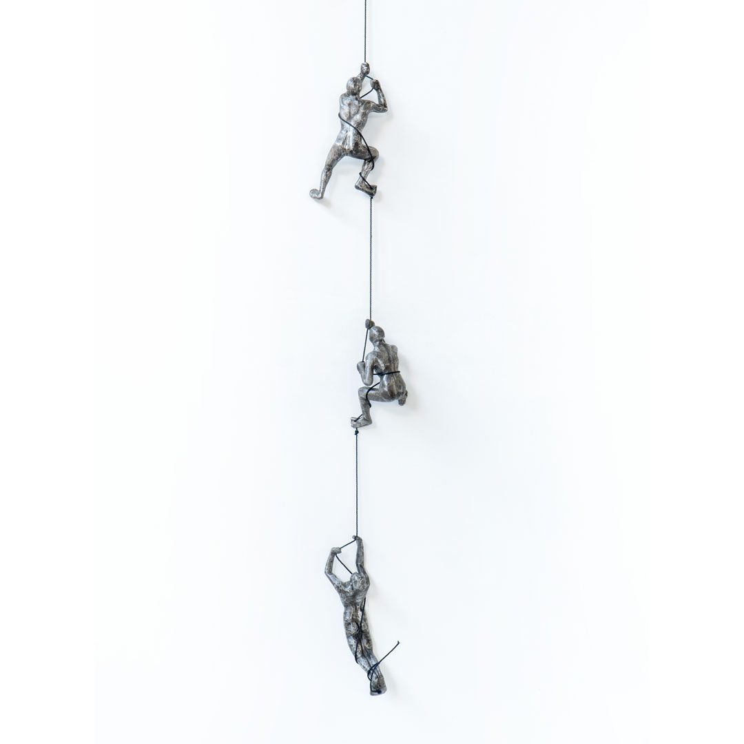 Happy Climbing Man - XS - Black Silver TP