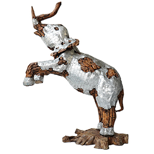 Jumping Elephant - SJ - Natural Silver