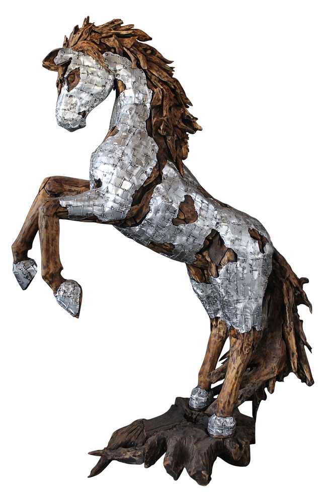 Mustang Kayu - T - Natural Silver