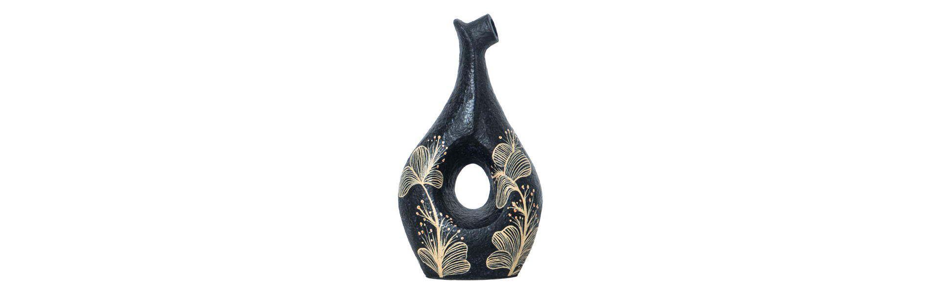 Lupy Bottle - L - Black Flower