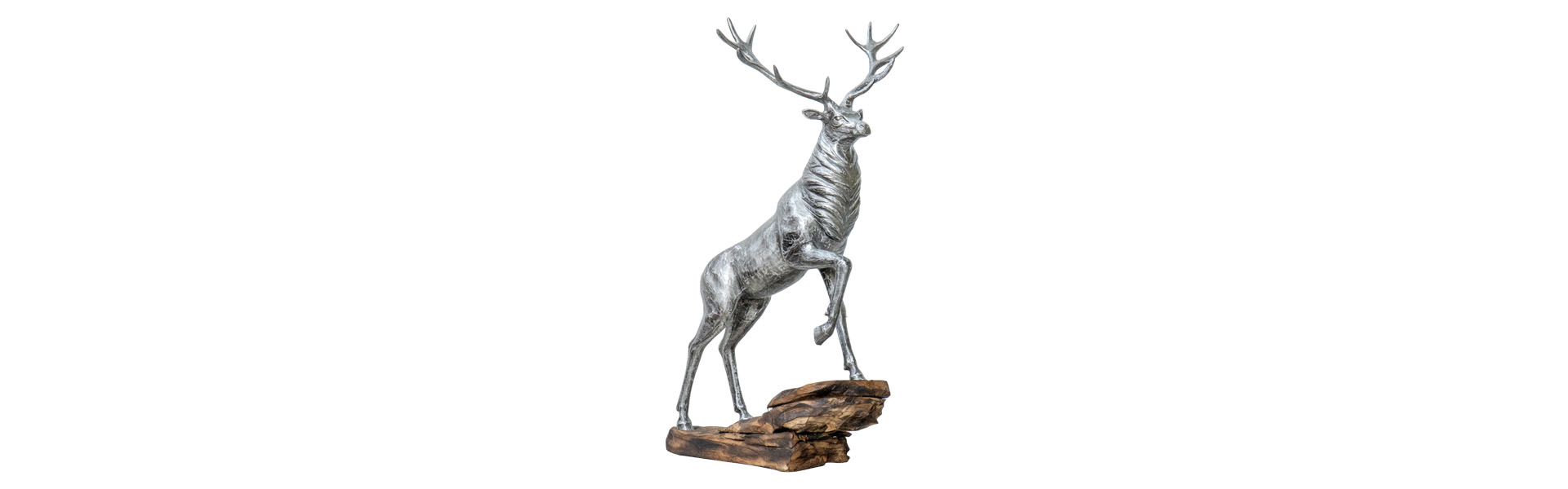 Peak Stag - L - Natural Black Silver TP - Wood Base