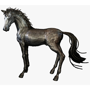 Surveyor Horse - J - Black Silver TP