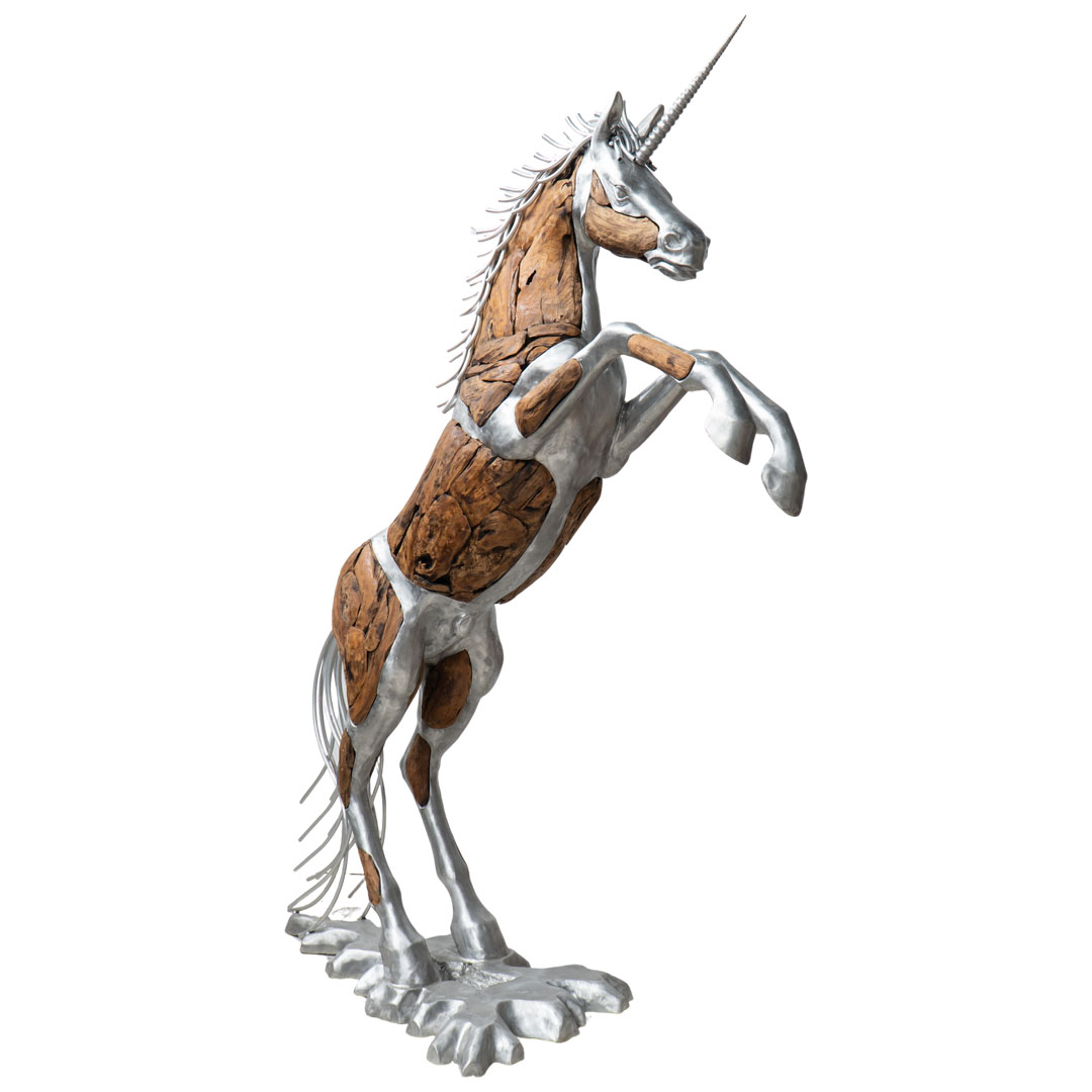 Mustang Horse - XJ - Natural Silver - Horn