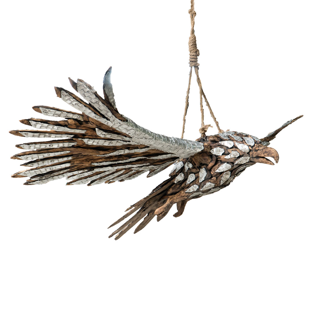 Hang Eagle - M - Natural Silver
