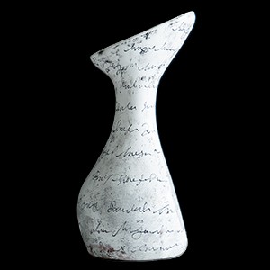 Oval Mouth - M - White Letter