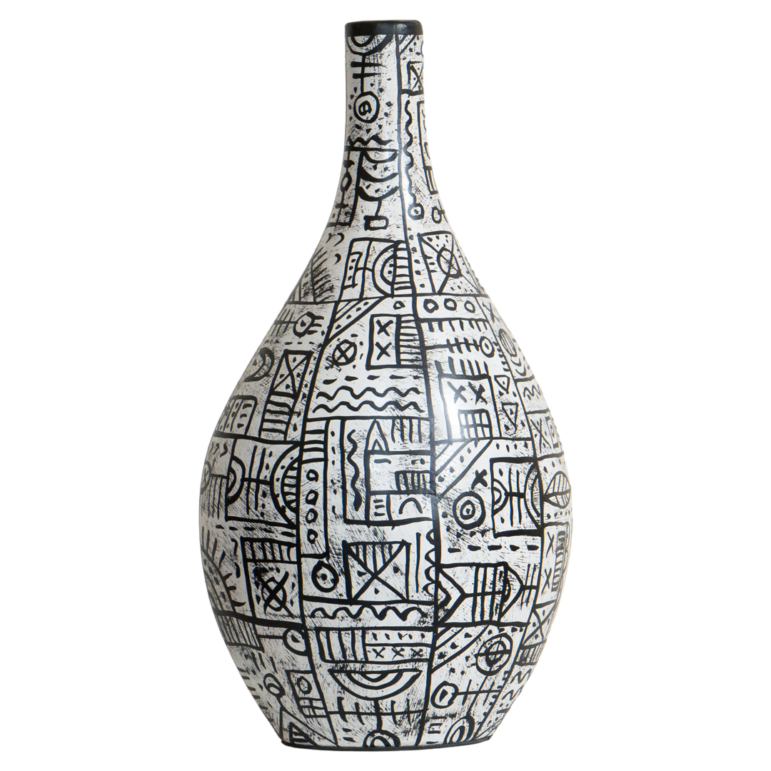 Perfum Bottle - S - White Black Decoratif