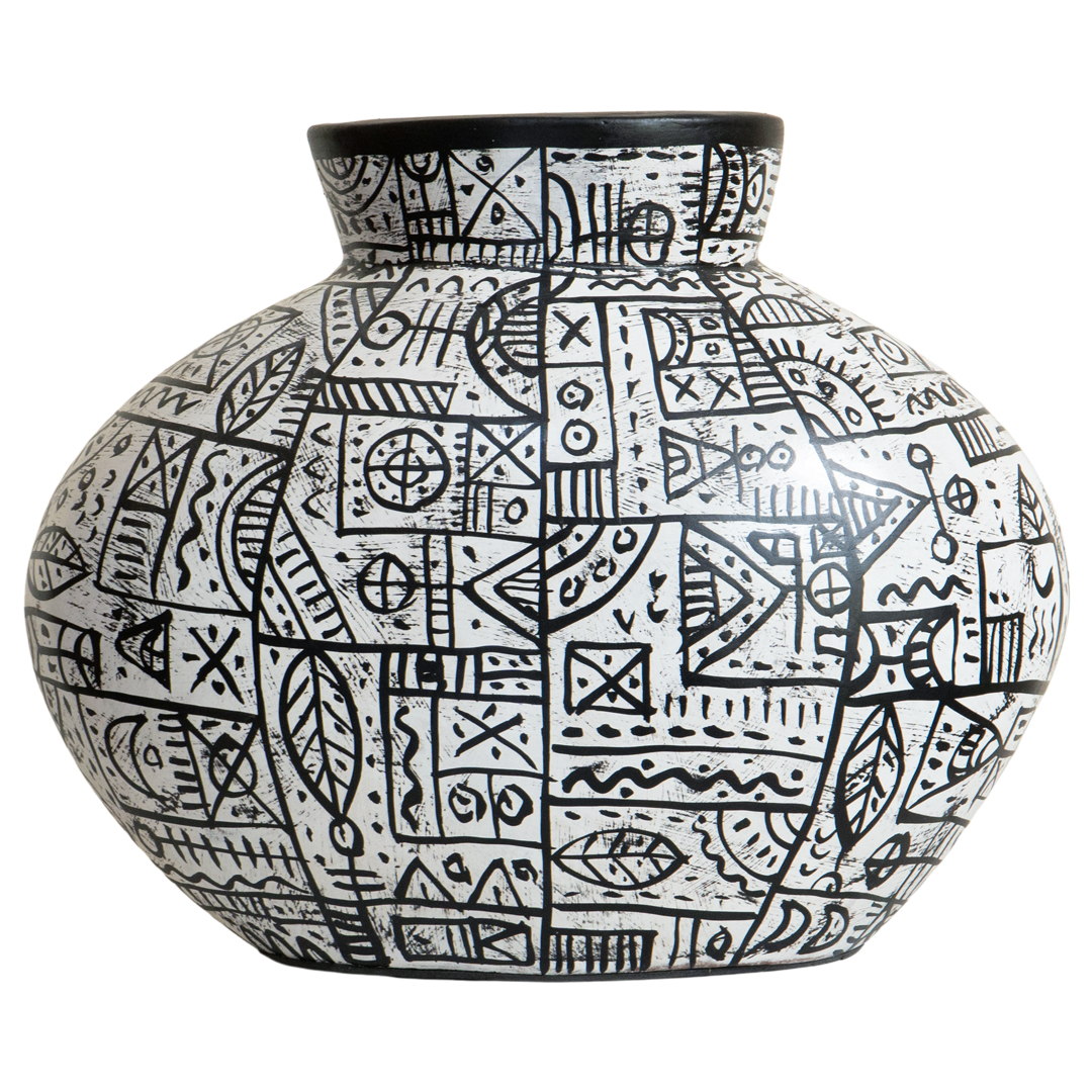 Oval Polos - S - White Black Decoratif