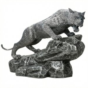 Pouncing Panther - L - Silver ST
