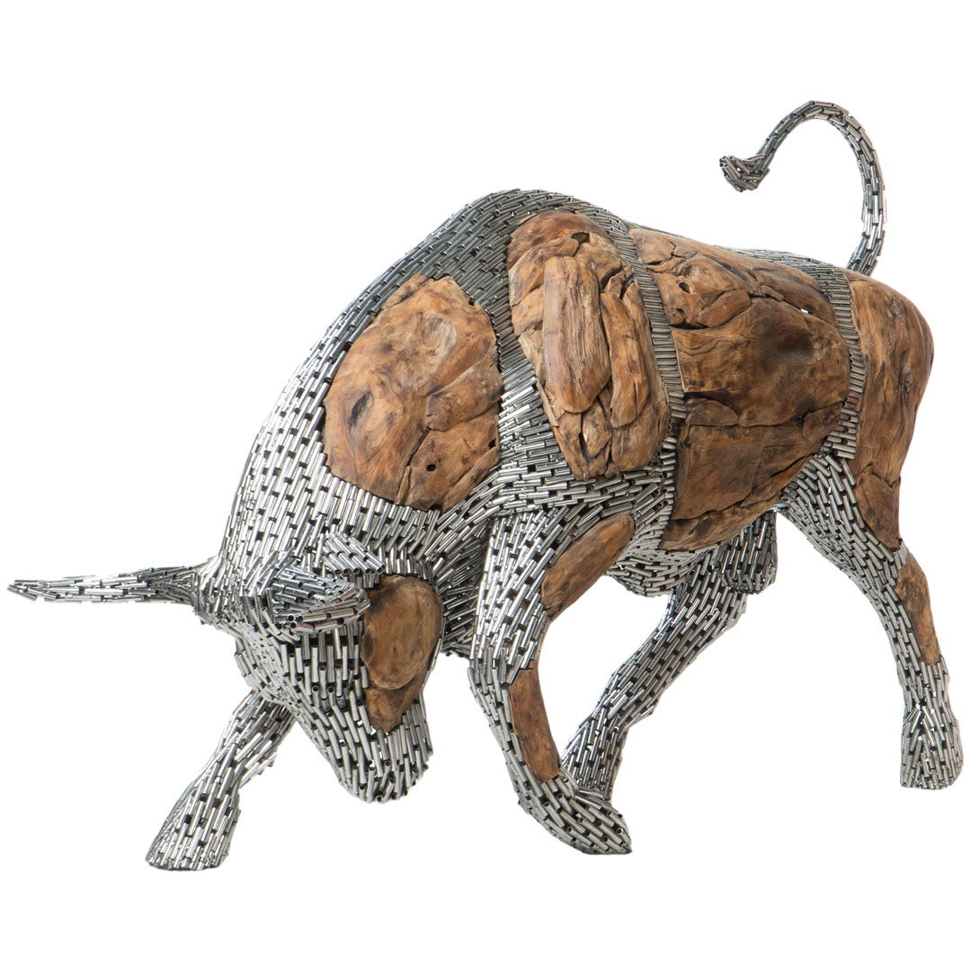 Stainless Bull - J - Natural Silver Stainless