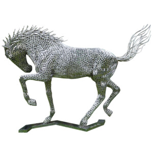 Bow Horse - J - Silver ST