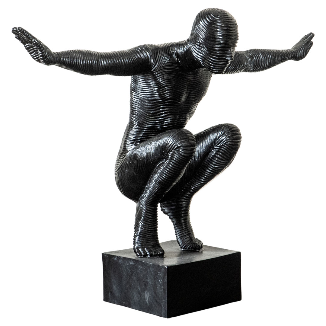 Squat Figure - XJ - Black Glossy RH - Line